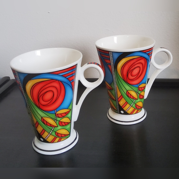 Vintage Fine Bone China Cups by Wren England, set of 2 - Picture 3 of 7